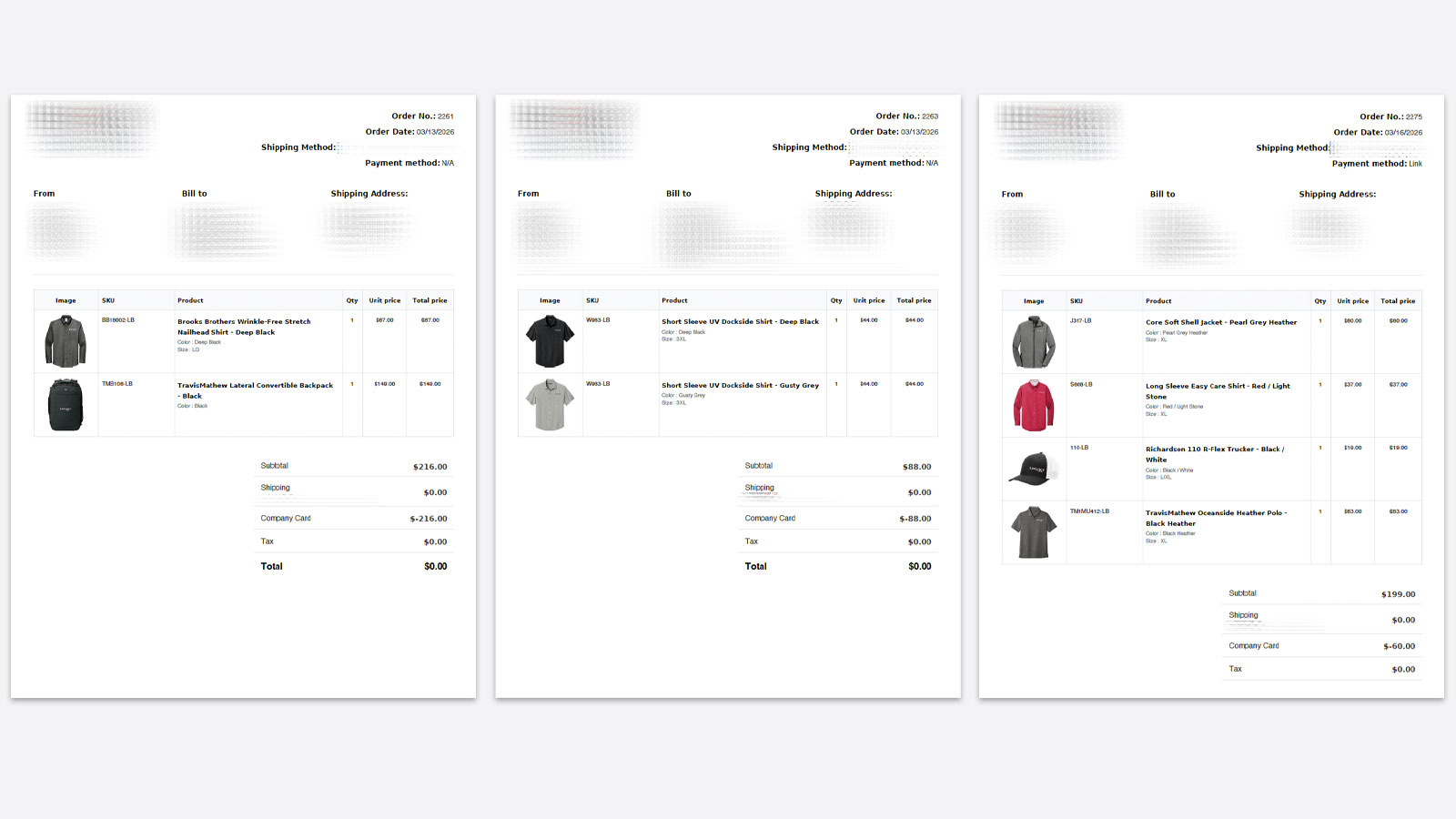 Customer-facing GoodInvoices document output preview.